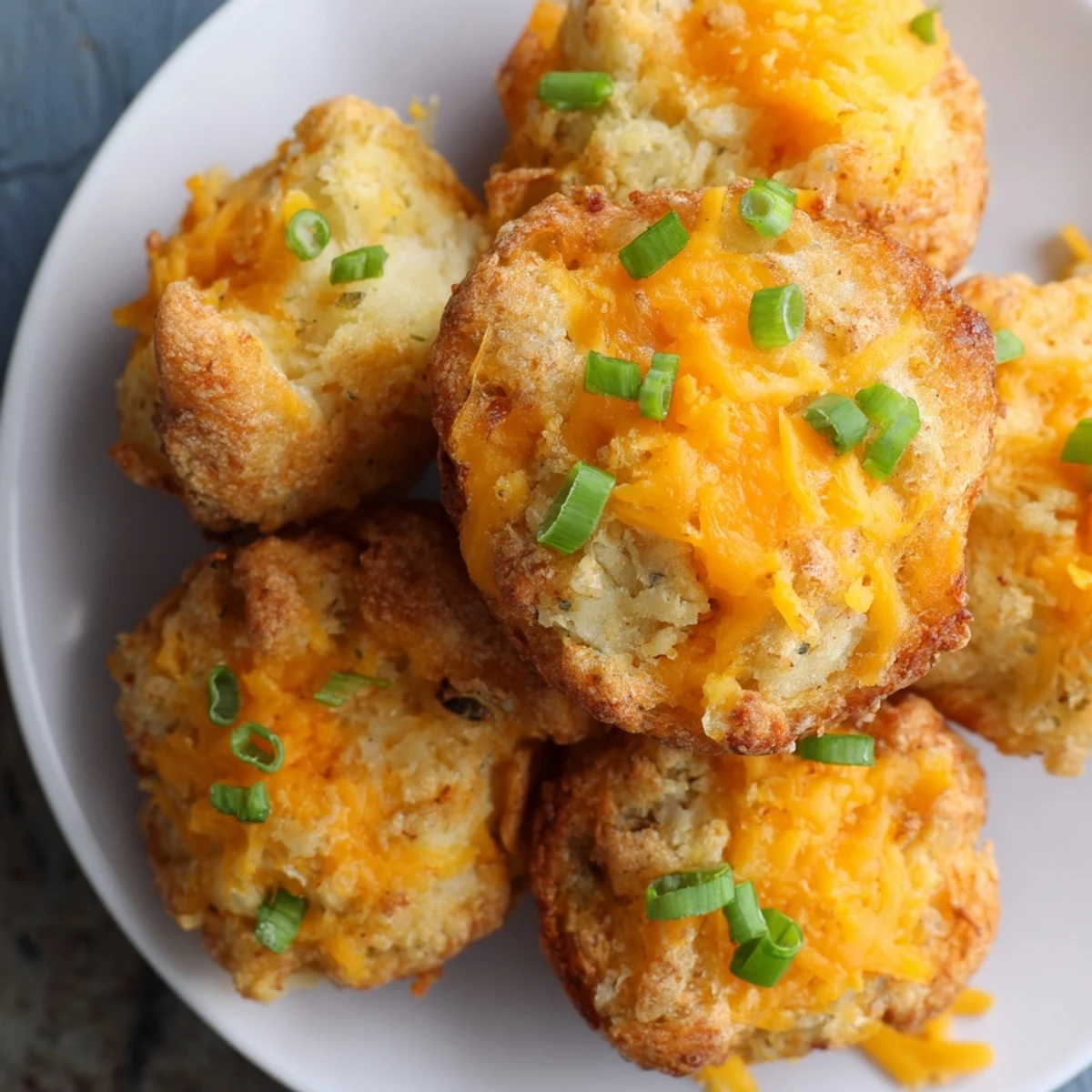 Golden-brown, crispy Simple Garlic Mashed Potato Cakes ready to eat, a perfect savory side.