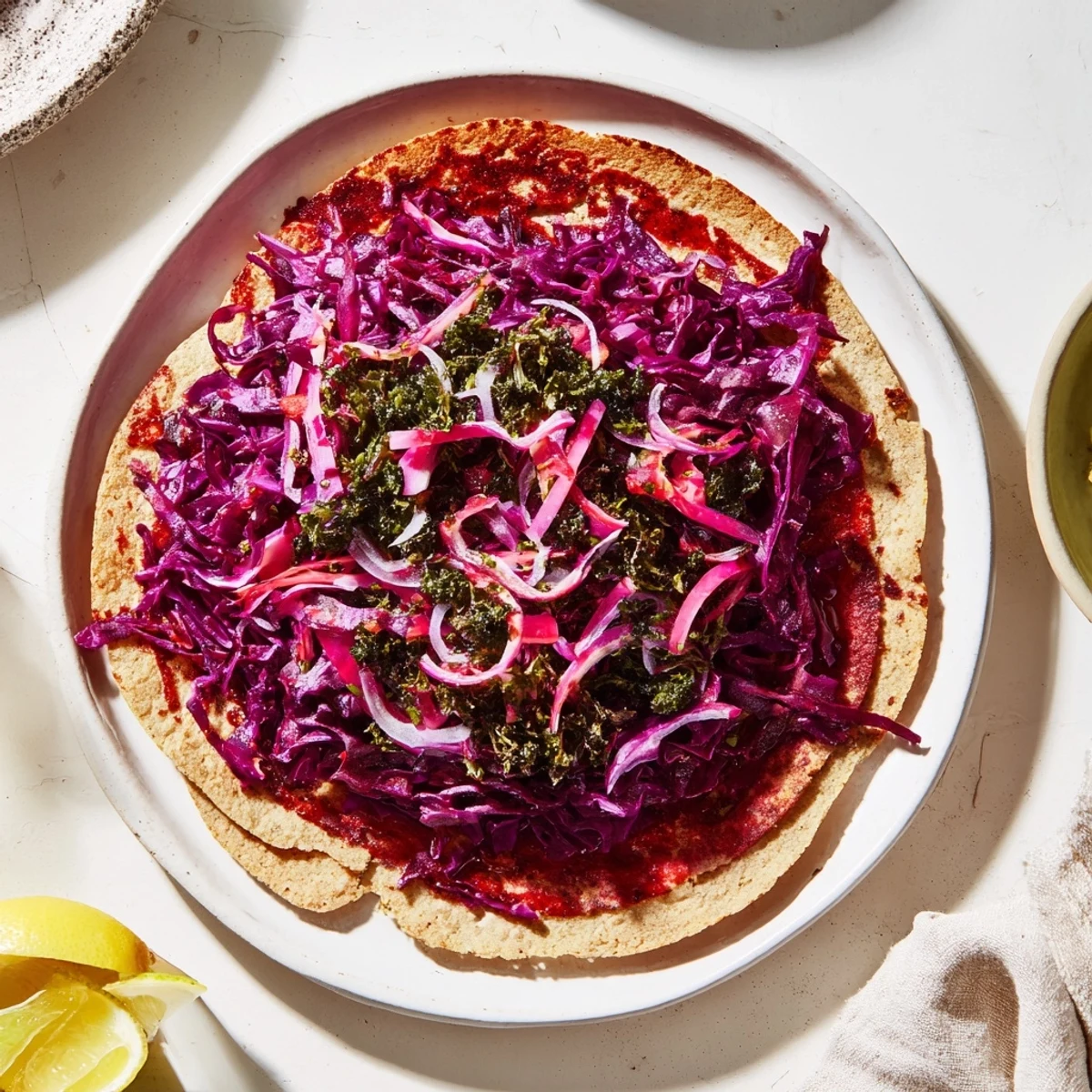 Smoky BBQ Chickpea & Slaw Wrap with a vibrant slaw and fresh avocado, ready to eat!