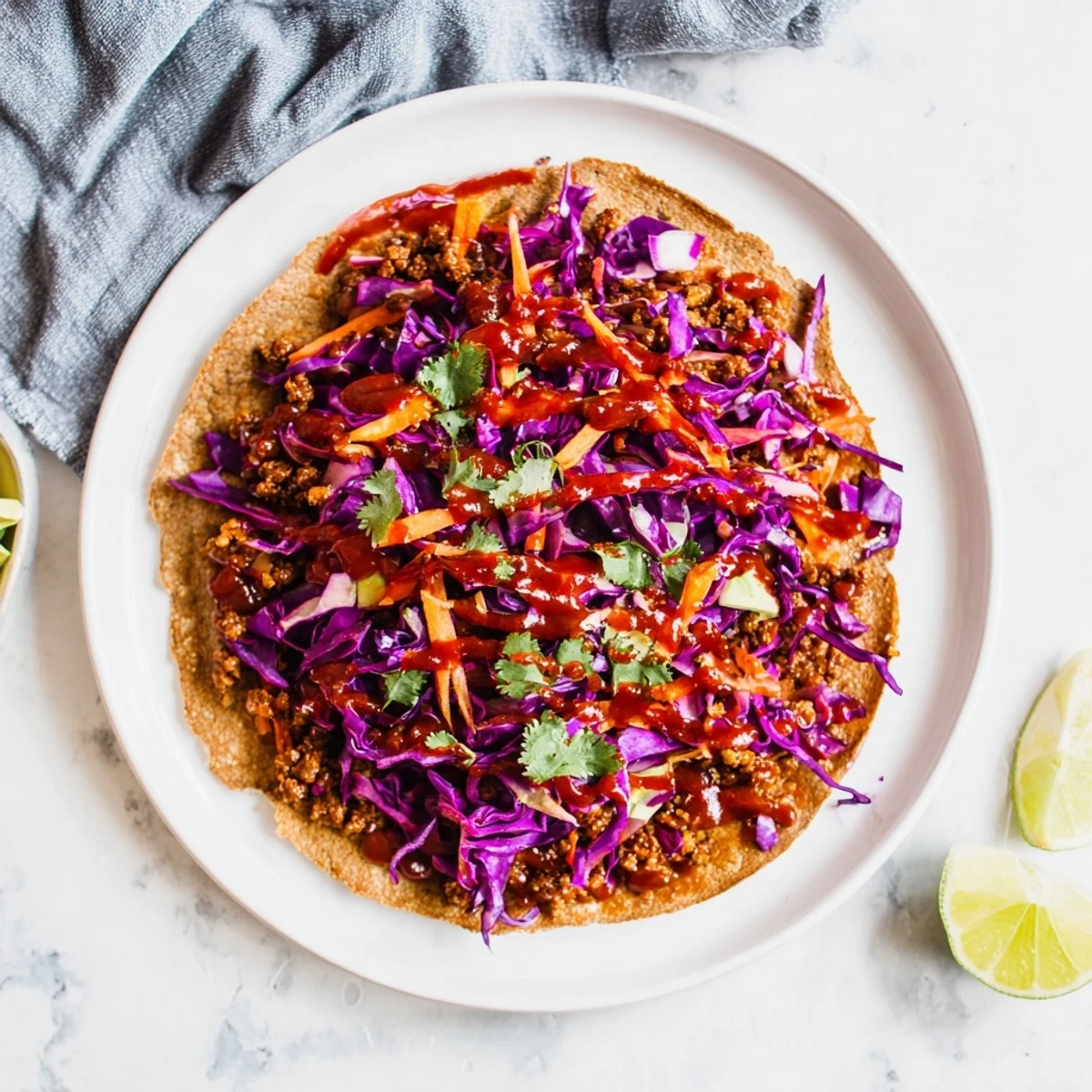 BBQ Chickpea Slaw Wrap