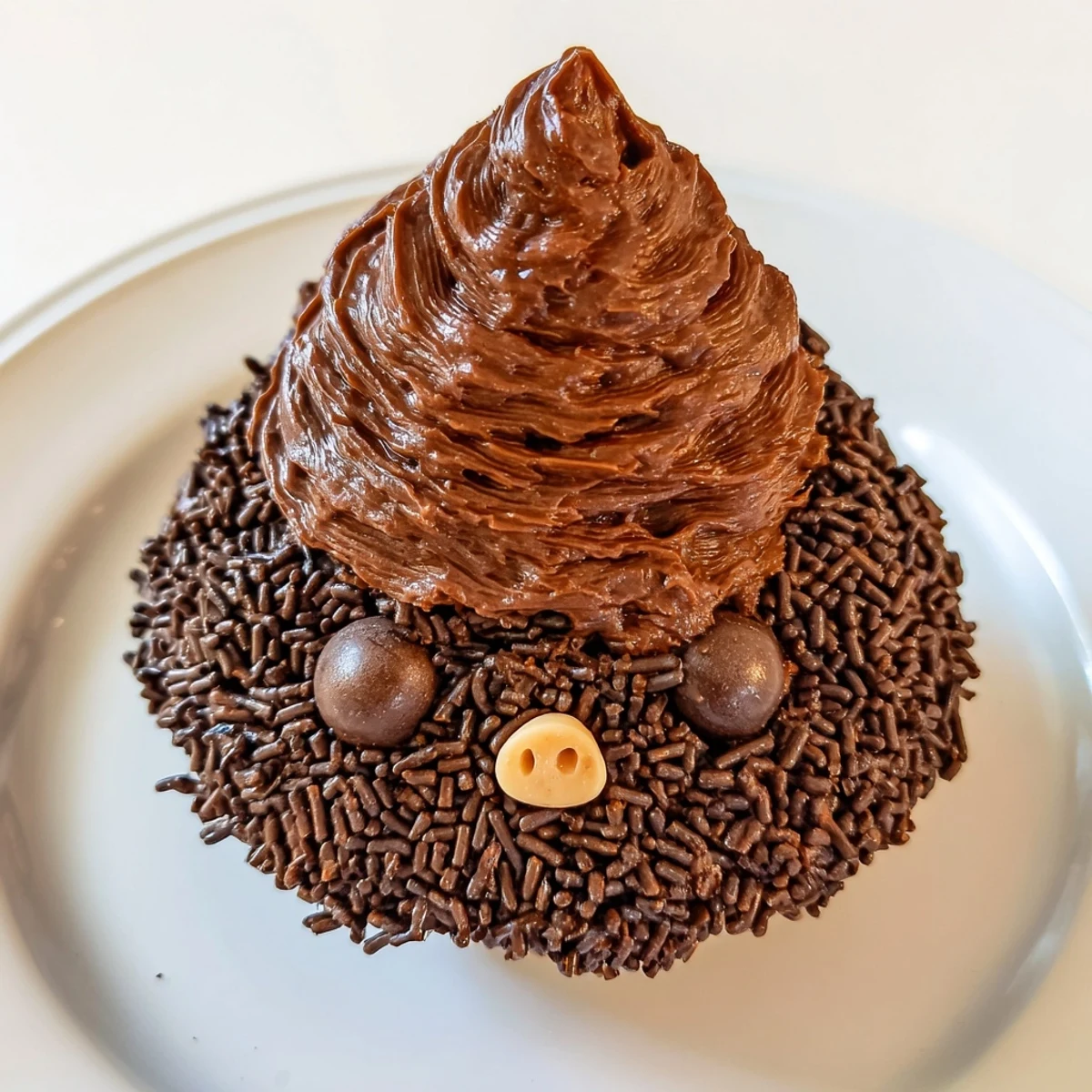This image shows a beautifully arranged Hedgehog Cupcake Tower, a sweet dessert perfect for celebrations.