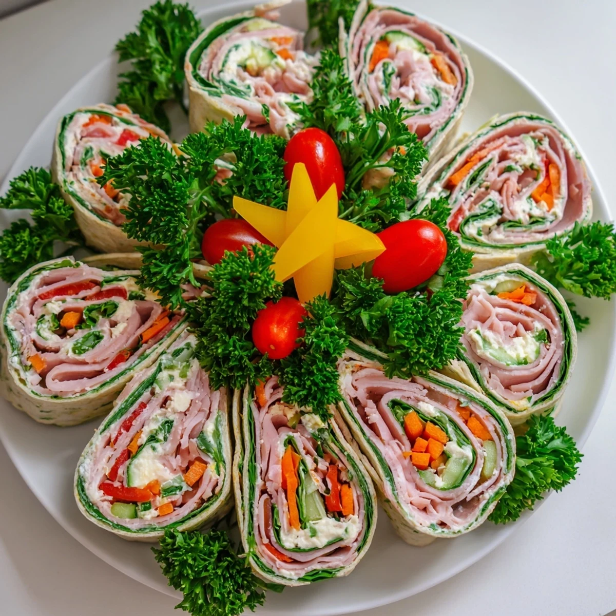 Smoked Turkey Pinwheels Tree