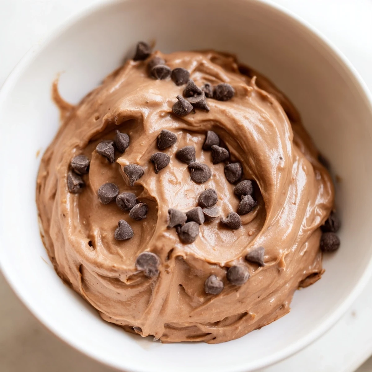 Creamy brownie batter dip with gluten-free dippers—a chocolate lover's dessert delight.