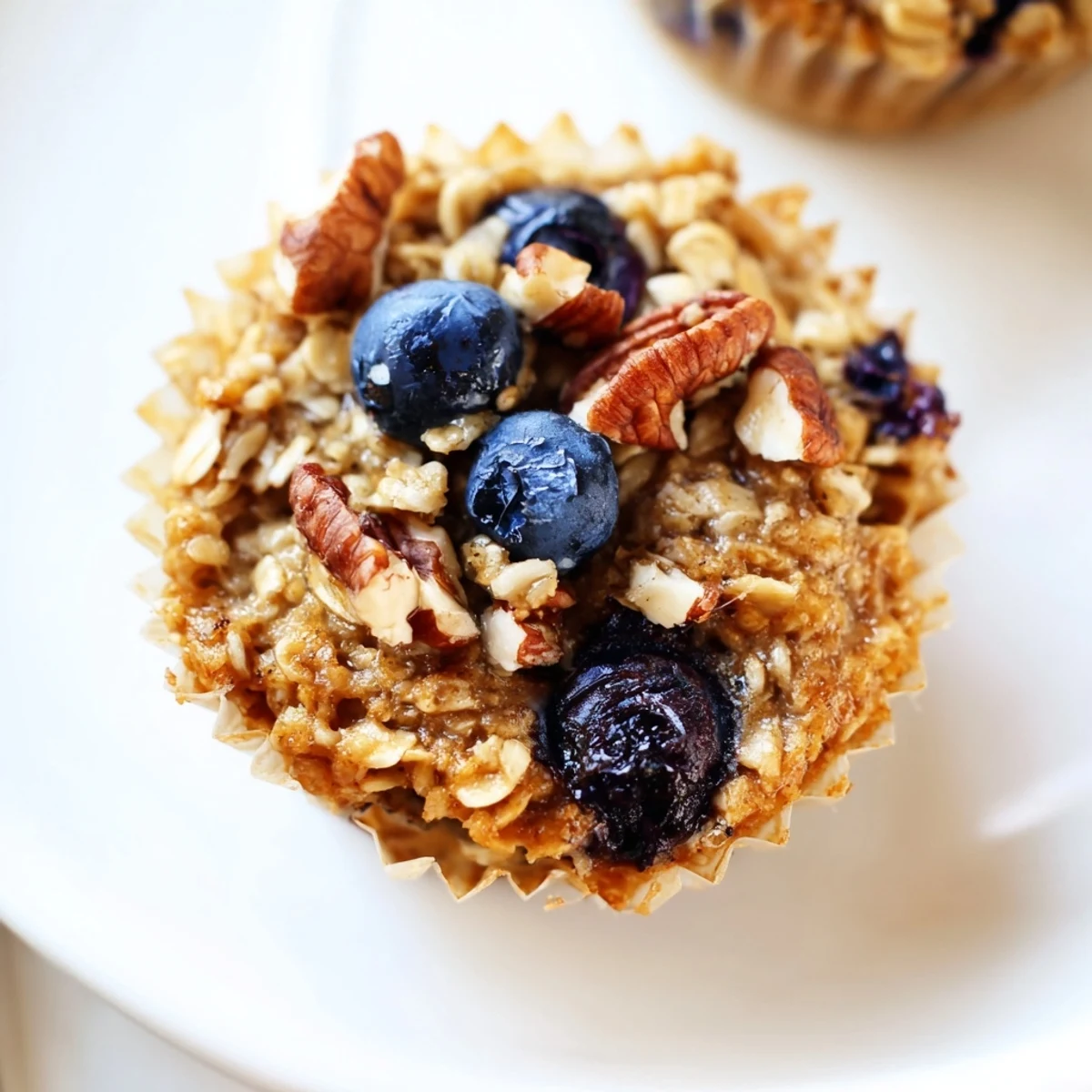 Enjoy a stack of freshly baked oatmeal cups, a quick, convenient and healthy breakfast option.