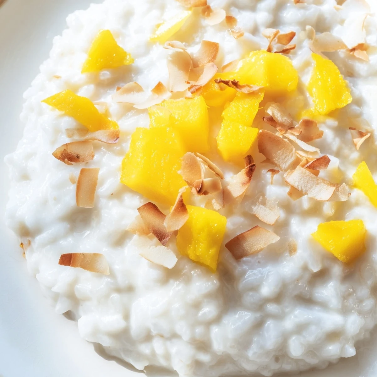 Fluffy jasmine rice simmered in creamy coconut milk and sugar, creating a warm and fragrant Coconut Rice Sweet dessert.