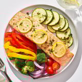 Sheet Pan Salmon Herb Veggies