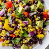 A refreshing Southwest Black Bean Salad, showcasing the bright colors and textures of a healthy meal.