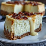 No-Bake Lemon Cheesecake Jars with creamy filling and graham cracker crust, garnished with lemon curd and fresh berries in glass jars.