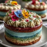 Pastel Ombre Spring Cake Floral