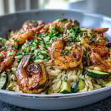 One-Pan Lemon Butter Shrimp and Orzo