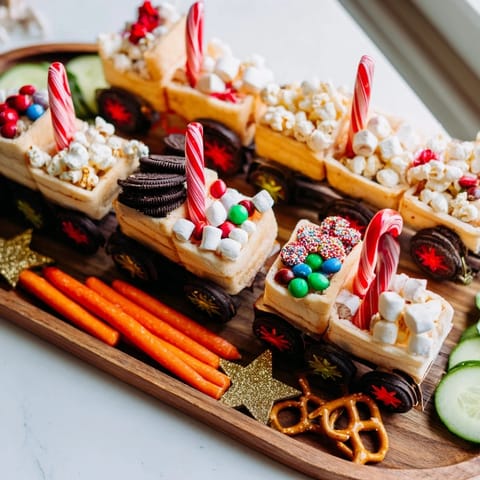 Polar Express Snack Board