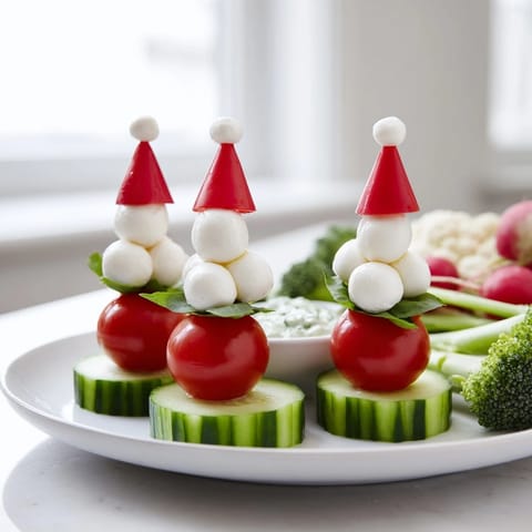 Savory Veggie Santa Hats