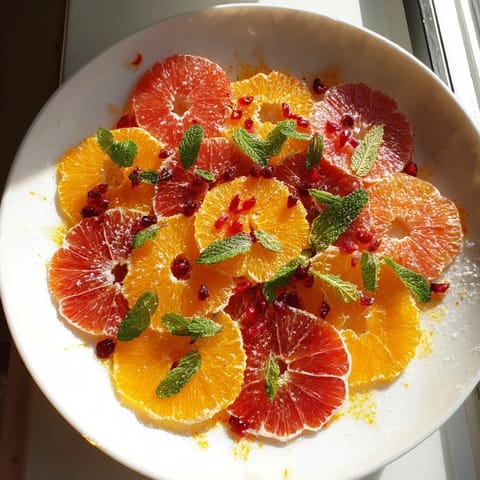 Vibrant Fruit Board: Citrus Slice Garland Platter, artfully arranged with colorful citrus.