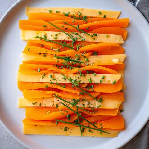 The stunning Serengeti Sunset appetizer showcases smoked gouda and sunset-colored apricots.