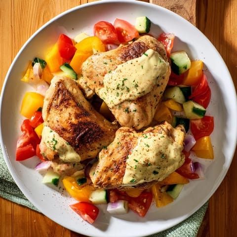 Chicken Shawarma Tahini Salad