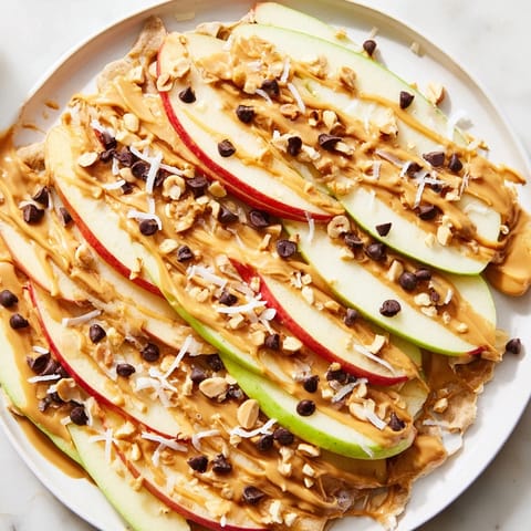 Peanut Butter Apple Nachos