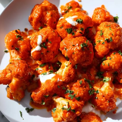 Buffalo Cauliflower Bites Snack