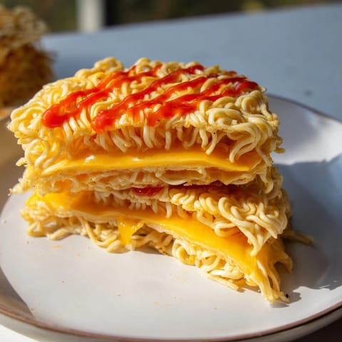 Instant Ramen Grilled Cheese