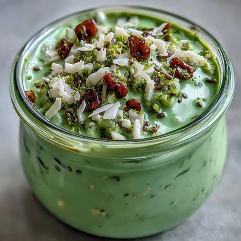 Matcha Coconut Chia Oats