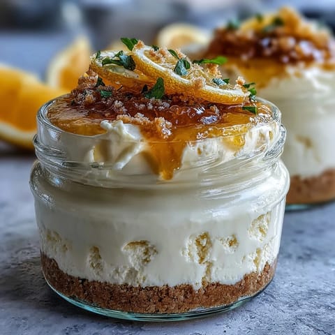 Limoncello cheesecake jars