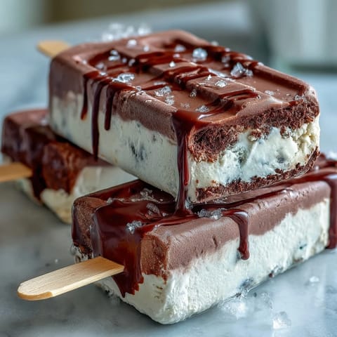 Refreshing frozen vanilla bean frappuccino fudge pops with a hint of espresso and decadent chocolate layer.  
