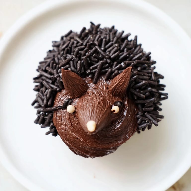 Imagine a close-up of the whimsical Hedgehog Cupcake Tower, each cupcake covered in sprinkles and details.