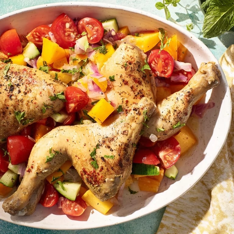 A close-up view of the delicious Chicken Shawarma Salad, ready to be enjoyed with flavorful ingredients.