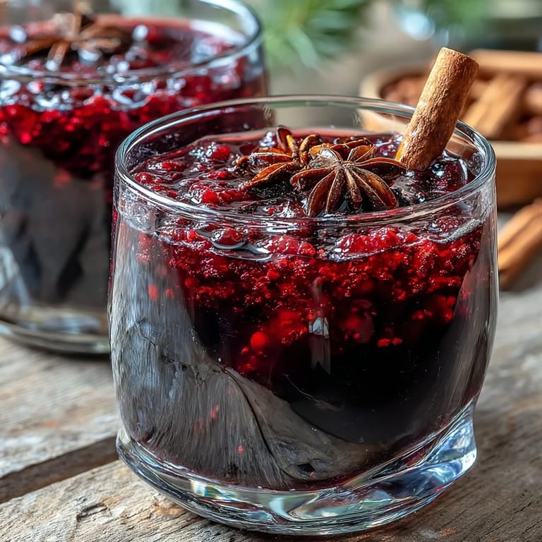 Homemade Spiced Blackcurrant Vodka Liqueur bottied in clear glass with a deep purple hue and handwritten label.