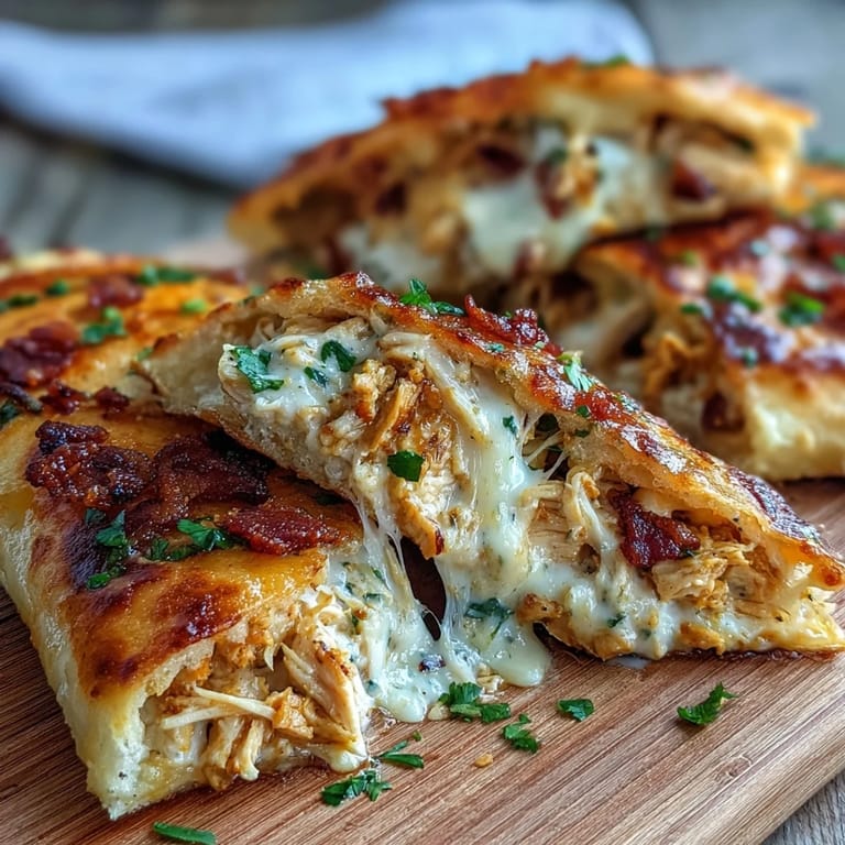 Grilled Ranch Crack Chicken Stuffed Naan served warm with a side of creamy ranch dip.