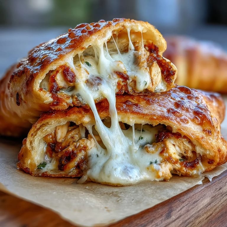 Warm chicken pillows with melted mozzarella and cream cheese, brushed with fragrant garlic butter and Parmesan.