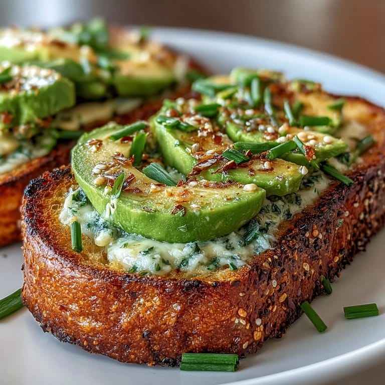 Festive shamrock-shaped avocado toast sprinkled with everything bagel seasoning, perfect for a vibrant and savory St. Patrick's Day brunch.