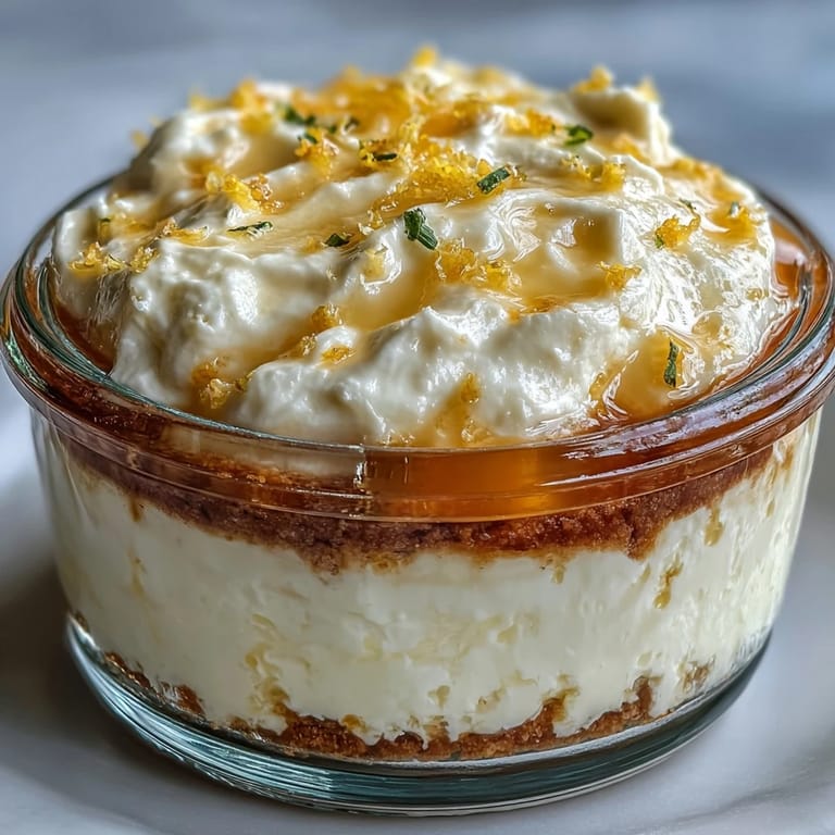 No-bake Limoncello cheesecake layered in jars with crushed graham crackers, mascarpone filling, and zesty lemon curd—perfect for make-ahead entertaining.