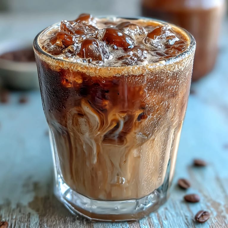Refreshing Brown Sugar Oat Milk Shaken Espresso, chilled with creamy swirls of oat milk.