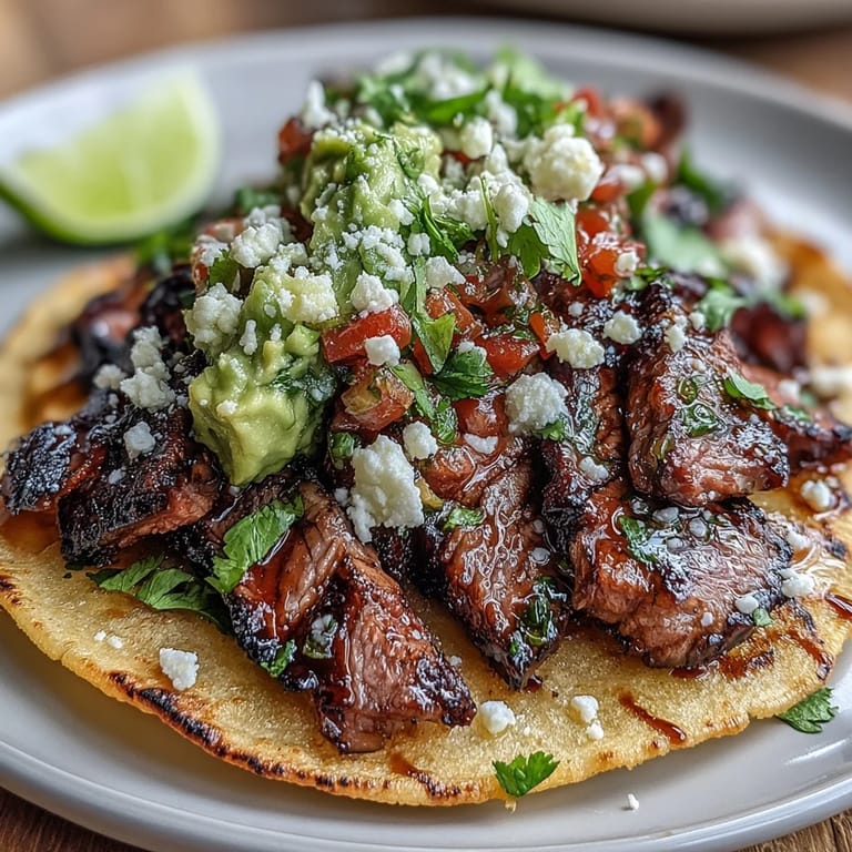 Build your own delicious tacos from this colorful street taco bar with grilled carne asada.