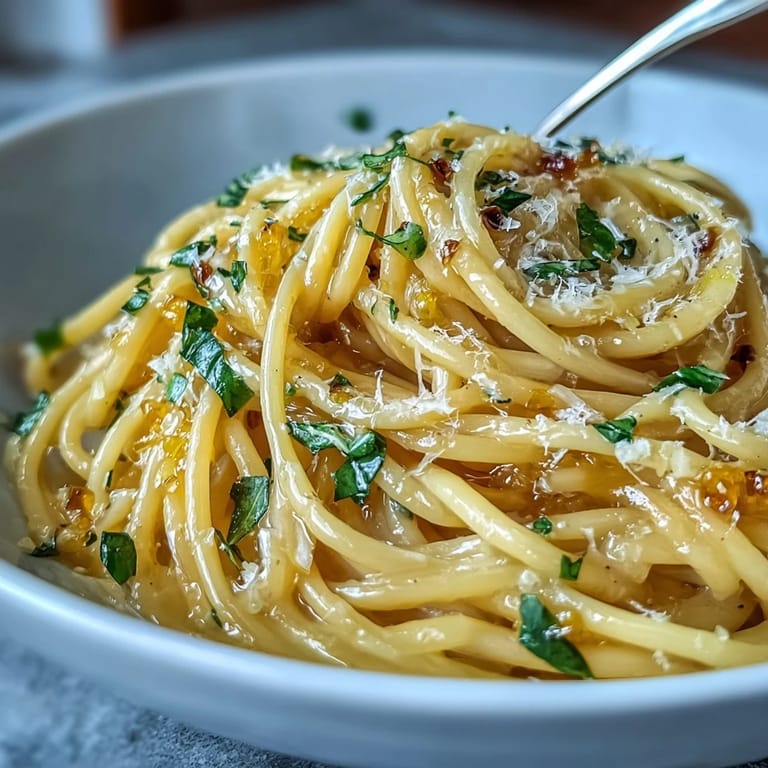 Silky Spring Pasta Limone featuring al dente pasta tossed in a bright lemon-butter sauce with fresh basil and grated parmesan.