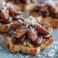 Beautiful flower-shaped shortbread cookies with golden edges, perfect for spring tea parties and celebrations.